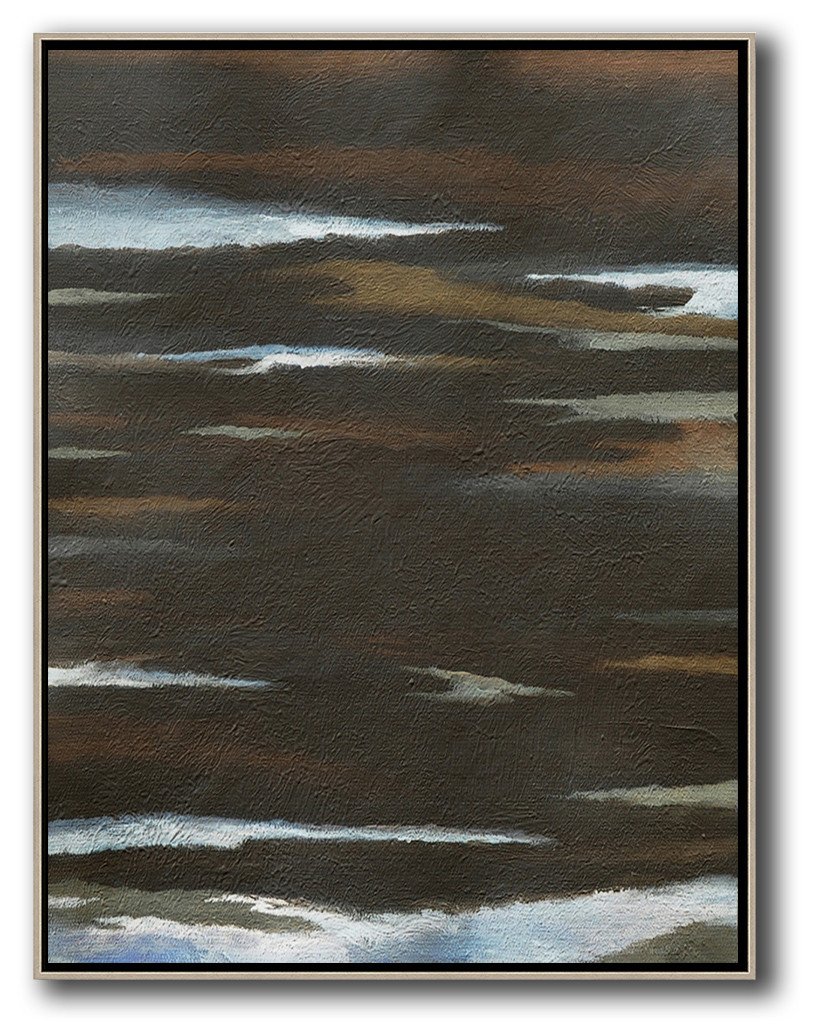 Vertical Abstract Landscape Art #DH15B - Click Image to Close